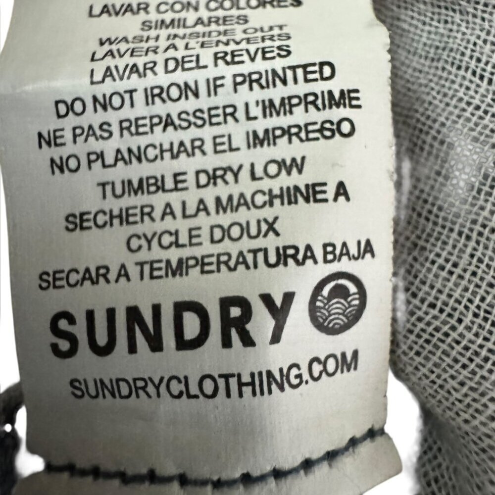 Sundry jumpsuit size Medium 2 Drawstring halter neck blue chambray NWT - Picture 8 of 11
